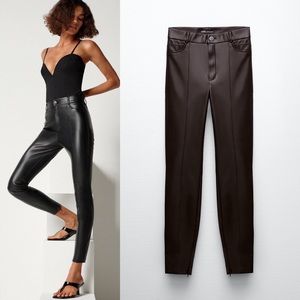 best zara leather pants